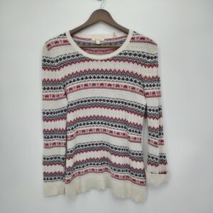 Barbour Womens Roseberry Sweater Jumper Fair Isle Wool Cashmere Knit Size US 4
